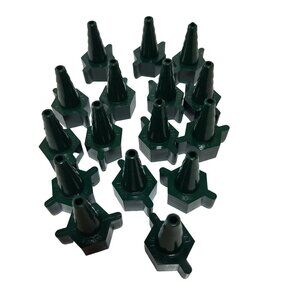 New Salter Labs Christmas Tree Nipple Nut & Stem Adapter for Oxygen Tubing 16 pc